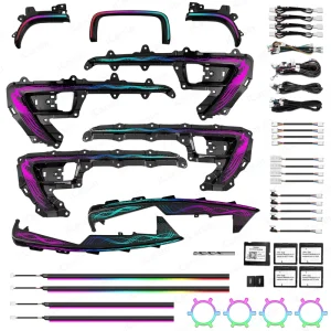 RHD LHD Upgrade 256 Colors Symphony Led Car Interior Ambient Lighting for Toyota Fortuner Trim Accessories