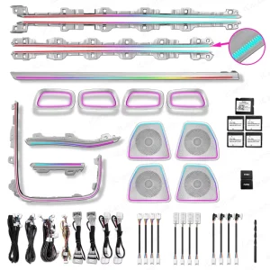 RHD Upgrade Symphony Led Car Interior Ambient Lighting for Honda Vezel HR-V Decoration Strip Accessories