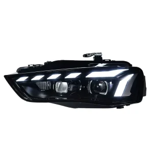 RS Style Bi LED Projector Headlight For Audi A4L B8.5 DRL Sequential Turn Signal Canbus Plug and Play Auto Parts