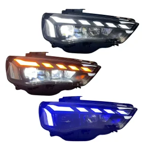 RS3 Style Plug and Play LED Headlights Assembly for Audi A3 S3 Model Multi color Daytime Running Lights