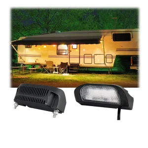 RV Light System LED Exterior Light for RV Caravan Camping 9W 5″ White Amber Led Scene Light