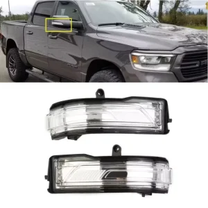 Ram 1500 Smoked Lens Dynamic LED Mirror Turn Signal Light Side Mirror Sequential Indicator Upgrade