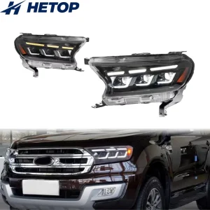 Ranger Headlights Upgrade Car LED Head Lights DRL Day Running Light Tuning Car Accessories Head Lamp for Ford