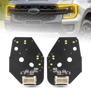 适用于福特Ranger XL XLT T9 LED DRL模块 非矩阵日间行车灯 红色琥珀色黄色 LED板