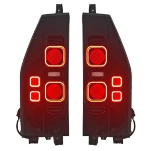 Rear Lamp Clear and Red LED Lens for Jetour Traveler Upgraded Land Rover Defender Tail Light Assembly