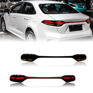 Rear Lamps Assembly Accessories with Middle Light LED Tail Lights for Toyota US Corolla