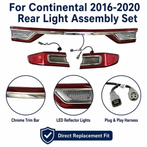 Rear Tail Light for Lincoln Continental LED Assembly Brake Turn Signal Direct Fit GD9Z13404J GD9Z13405J