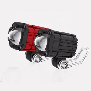 Rear View Mirror Motorcycle Spotlights Led Lens Headlight Driving Lights Work Light Fog Lamp Vehicle for Car Truck SUV ATY Bulb