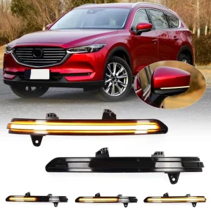 Rearview Indicator Blinker Car LED Dynamic Turn Signal Lights for Mazda CX 5 KF CX 8 KG CX 9 TC Repeaters signal Bulb