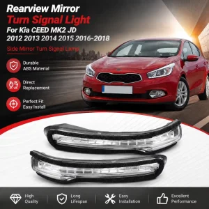 Rearview Mirror Turn Signal Light for Kia CEED MK2 JD Turn Signal Lamp Side Mirror Car Accessories