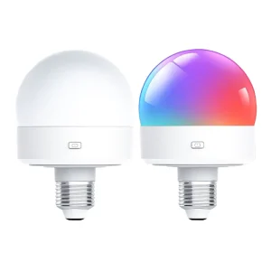 Rechargeable Battery Operated LED E27 Globe Light Bulb Remote Control 2 Pack Dimmable 3000 6500K Color Temp Ra80