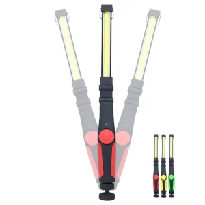 Rechargeable Magnetic Slim Work Light Foldable for Car Workshop COB Flashlight Portable Handheld LED Mechanic Light