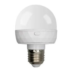 Rechargeable Smart LED Bulb Remote Control Adjustable Brightness Color Temperature E26/E27 Base DC PC for Portable Lighting