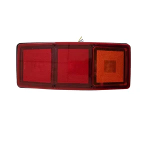Rectangle with Three Square LED Trailer Tail Lights Bar Turn Signal Parking Reverse Brake Lamp 12-24V for Benz Volvo DAF MAN