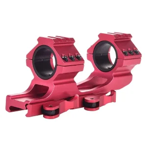 Red Anodized Cantilever Observation Bracket with Top Accessory Platform for Outdoor Precision Viewing