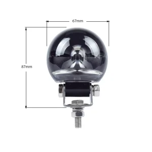 Red Arc Beam Safety Forklift Light 10W High Intensity Led Emc Approved Ip6K9K Diecast Aluminum Housing 10 80V 2 Years Warranty