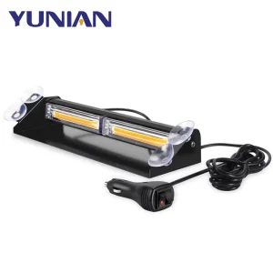 Red Blue Yellow LED COB Car Windshield Strobe Warning Light Flashing Lights Emergency Flasher Signal Lamp 12V-24V