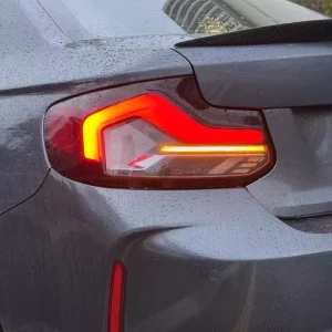 Red Car Accessories for 2 Series F22 F23 F87 GTS Dragon Scale Full LED Taillights Brake Turn Light
