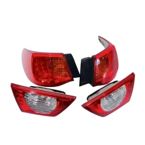 Red LED 12V 25W 6000K 4000 Lumens Car Rear Tail Light Assembly Modified Running Brake Turn Signal for Mark X Tail Lights