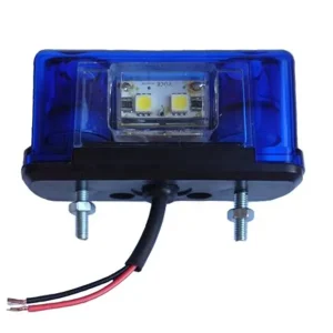 Red Lens White LED 12v 24v Universal Car License Plate Light Truck Trailer
