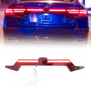 Red Modified Car LED Trunk Light Brake Light for Accord Flowing Turn 5000K 5000 Lumens