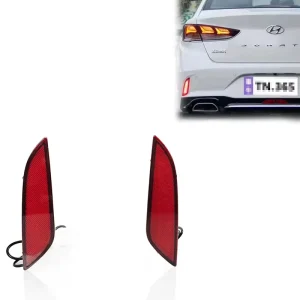 Red Modified LED Tail Lights Brake Warning Turn Signal Fog Lights for Sonata 18 19