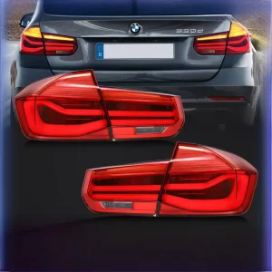 Red Modified Rear Taillights for the BMW 3 Series F30 F35 Flowing Light Steering LED Car Taillight Assembly