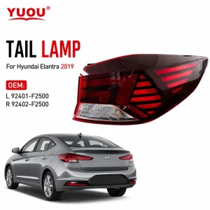 Red Tail Lamp for Elantra OEM 92402F2500 New Rear Tail Light Assembly 1 Year Warranty