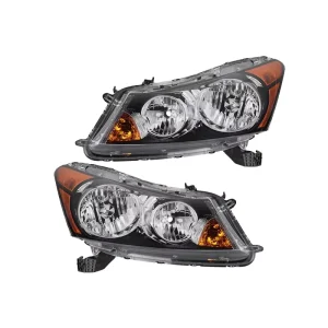 Reliable Complete Front Headlight Assembly Clear Lens Amber Side Indicator Light Automotive Replacement Lamp Set
