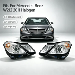 Remanufactured Halogen Headlight Assembly for Mercedes Benz E Class W212 Bi Xenon Projector Front Lamp Auto Accessories