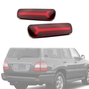 Replacement 1 Pair Left and Right LED Rear Bumper Reflector Lamp Light Fit for Lexus LX470