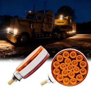 Replacement Double Sided Flat Head Truck LED Light IP67 Waterproof High Brightness 12V 24V PC Stainless Steel Trailers