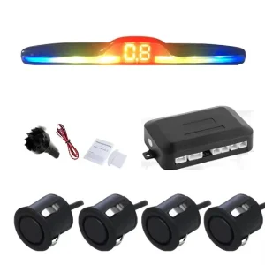 Responsive and Sensitive Car Reversing Aid LED Display Reversing Assist System 4 Sensors Car Rearview Parking System