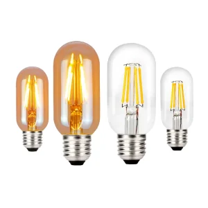 Retro T45 Smart LED Filament Bulb E27 4W AC Power Adjustable Light with Glass Decoration