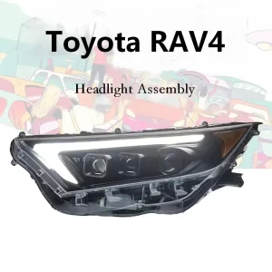 Retrofit Upgrade Front Headlight Light Guide DRL Bi LED Projector Headlight Assembly Turn Signal for Toyota RAV4