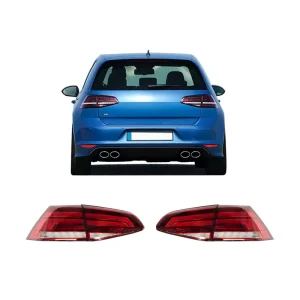 Reverse Brake Lights Modified LED Taillight Assembly for VW Golf 7 MK7