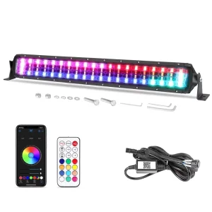 Rgb Led Light bar 4×4 App Controller Rgb Led bar Light Kit Waterproof Rgb Led Light bar for Truck Vehicle Light Accessories