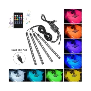 Rgb USB 12V Remote Car Decoration Lights Interior Music Sync Ace Ns Atmosphere Car Led Light Strip Light Under Body Decoration