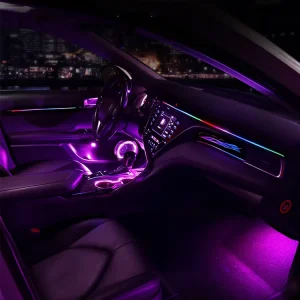 Rhythm RGB Ambient Lighting 64 Colors APP Touch Control for Camry Car Interior Light Auto Interior Lighting