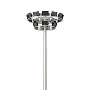 Ring Crown High Mast Light Dual Concentric Ring LED Floodlight Array Adjustable U Bracket Stadium Sports Lighting