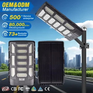 Road Streetlight Outdoor Waterproof Ip66 600W Integrated All in One Led Solar Street Lamp