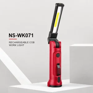 Rotatable Flexible ABS Rechargeable Work Light 350 Lumens Clip on Magnetic Torch