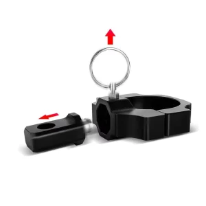 Rotatable LED Whip Light UTV Mount Bracket Aluminum Alloy Rear Pillar Antenna Bracket