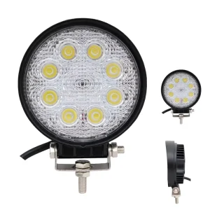 Round 4.3 Inch 24W Utility Work Lights for Trucks Off Road Vehicle Working Light LED Work Light for Tractor