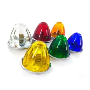 Round Beehive Cone Led Side Marker Lights Truck Trailer RV Camper Led for Trailer Truck Lorry Bus Van Pickup Truck Decoration 5W