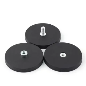 Rubber Coated Magnet D22 D43 D66 D88 Magnetic Base Flat Thread Mounting Bracket Holder for Boat LED Light Car Bar