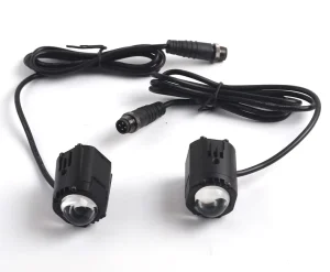 S1S Dual Color LED Projector Lens Bright Flashing Motorcycle Spotlights Lighting System