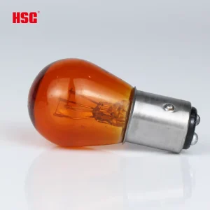 S25 1016 1157 1142 Car Light Bulb 12V 21W Clear and Amber Light 2 Connectors