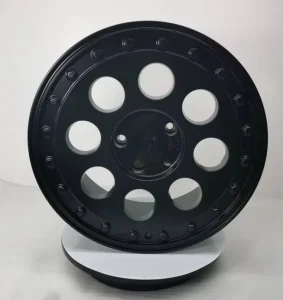 S3-00010 17-22 Custom Matte Black Circular Hole Deep Dish Design DOT Std for Ford Bronco Forged Aluminum Wheels