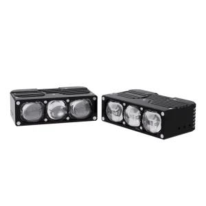 S3P Auxiliary Light 95W 6000K 3000K Yellow Color High Low Beam 3 Lens Car Spotlights LED Grill Lights for Car